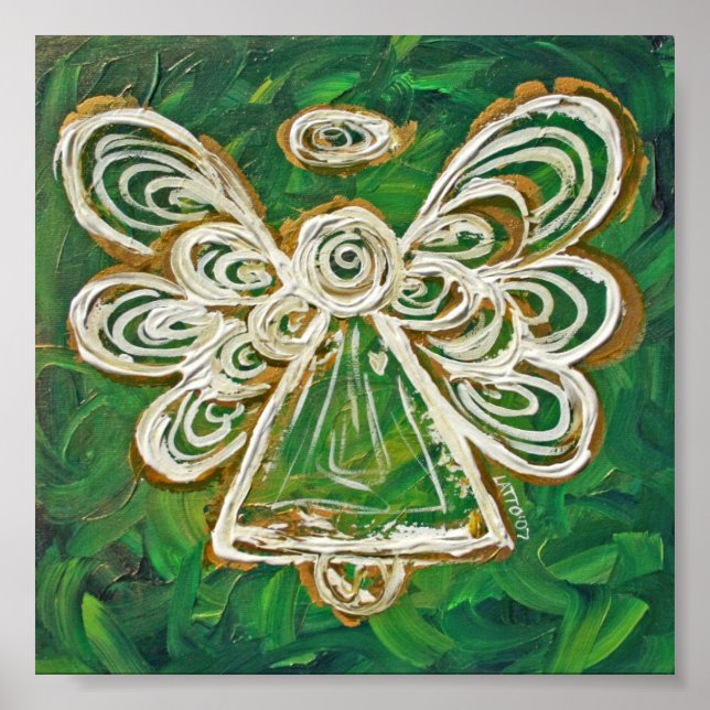Green Guardian Angel Poster Art Prints (Vorne)