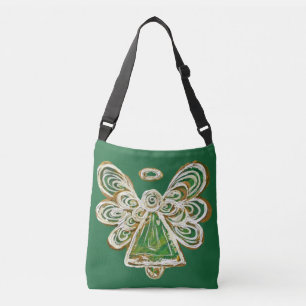 Green Guardian Angel Purse Holiday Cross Body Bags Tragetaschen Mit Langen Trägern