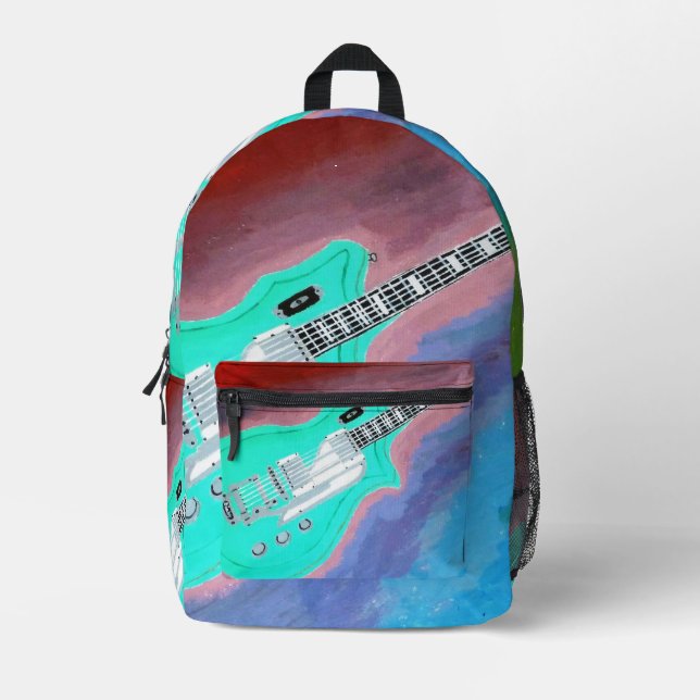 Green Guitar Rucksack (Vorderseite)