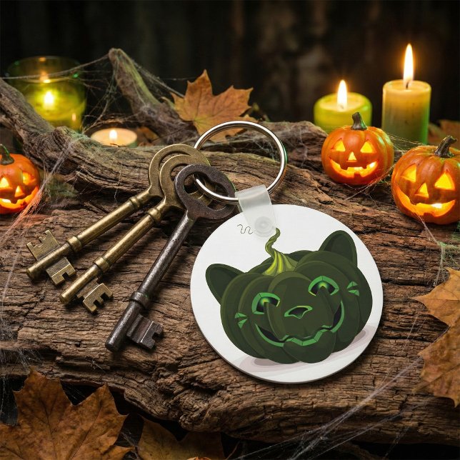 Green Halloween Pumpkin Schlüsselanhänger (Von Creator hochgeladen)