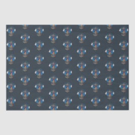 Green Hallowween Hexe and Ghosts Seidenpapier