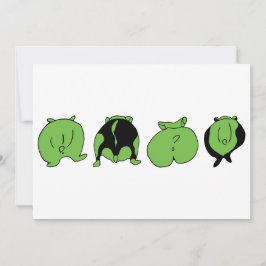 Green Hamster Hintern Einladung