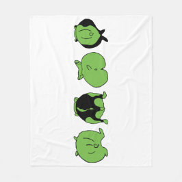 Green Hamster Hintern Fleecedecke