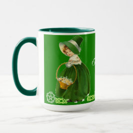 Green Happy St Patricks Day Little Girl Celtic Hem Tasse