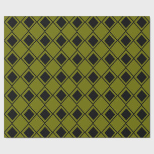 Green Harlequin Geschenkpapier