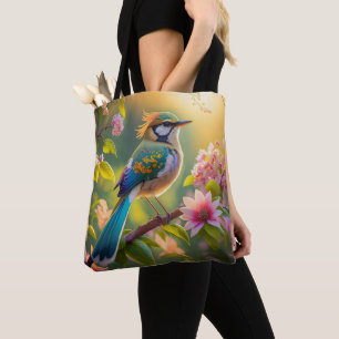 Green Headed Aquamarin Winged Fantasy Bird