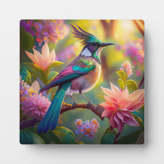 Green Headed Jay Fantasy Bird Fotoplatte