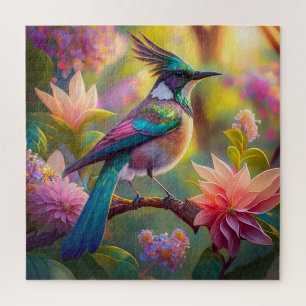Green Headed Jay Fantasy Bird Puzzle