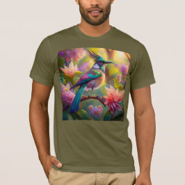 Green Headed Jay Fantasy Bird T-Shirt