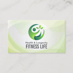Green Health Modern Logo   Fitness Ernährung Visitenkarte