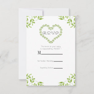 Green Heart Blätter Shabby Chic Grüne UAWG Antwort