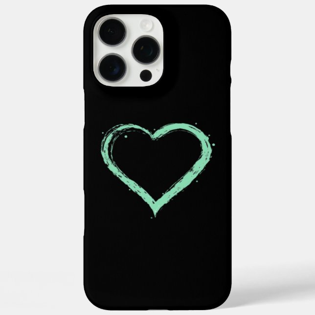 Green Heart Essential Case-Mate iPhone Hülle (Rückseite)