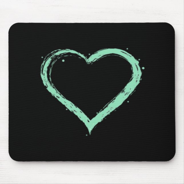 Green Heart Essential Mousepad (Vorne)
