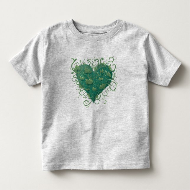Green Heart Inside Kleinkind T-shirt (Vorderseite)
