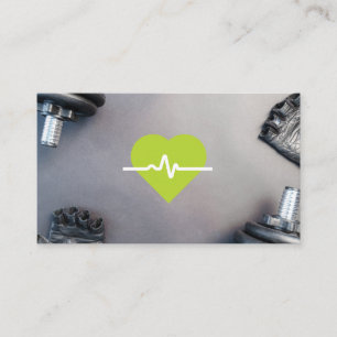 Green Heart Monitor Fitnessgeräte Terminkarte