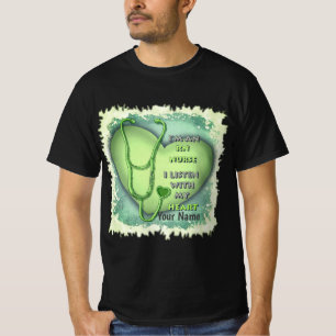 Green Heart RN Nurse T - Shirt