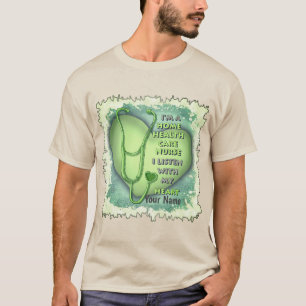 Green Heart Zuhause Health Care Nurse T-Shirt