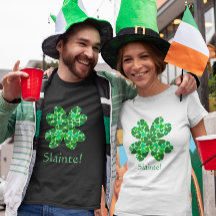 Green Hearts Kleeblatt St. Patrick's Customizable