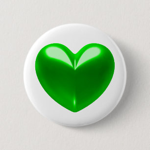GREEN HERART BUTTON