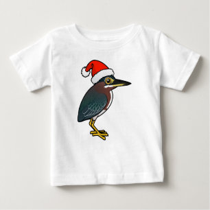 Green Heron Santa Baby T-shirt