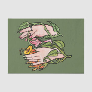 Green Hexe Magick Seidenpapier