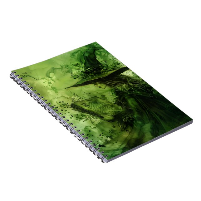 Green-Hexe-Notebook Notizblock (Rechte Seite)