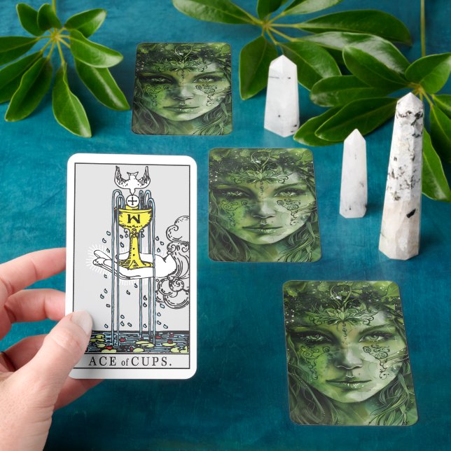 Green-Hexe-Tarot-Karten Spielkarten (InSitu)