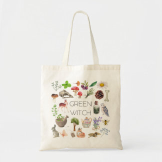 Green Hexe Tote Bag Tragetasche