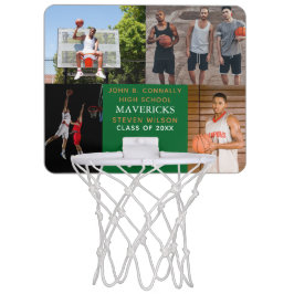Green High School Senior 4 Foto Cool Personalisier Mini Basketball Netz