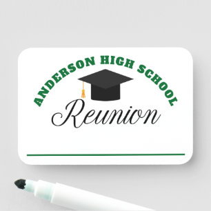 Green High School Wiedersehen Personalisiert Name Namensschild