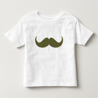 Green Hipster Mustache Kleinkind T-Shirt