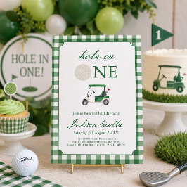 Green Hole in One Golf - Einladung zum Geburtstag