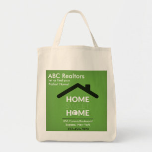Green Home Sweet Home Grocery Tote Tragetasche