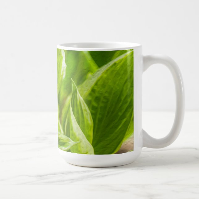 Green Hosta-Blätter Tasse (Rechts)