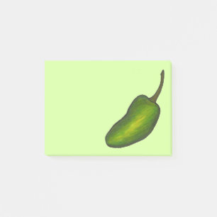 Green Hot Jalapeño Pepper Paprikaschoten Post It Post-it Klebezettel