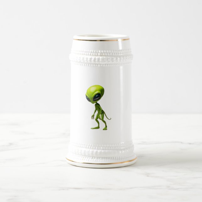 Green humanoid bierglas (Mittel)