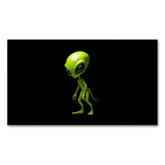 Green humanoid magnetische visitenkarte