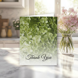 Green Hydrangea Floral Beileid Vielen Dank Dankeskarte