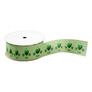 Green I Heart Irish Ripsband