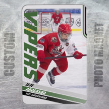 Green Ice Hockey Trading Card