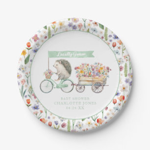 Green Igel Baby Shower Teller - Vor Ort gezüchtet