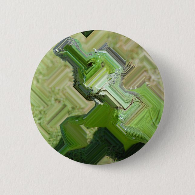 Green Iguana Button (Vorderseite)