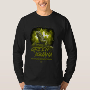 Green Iguana Moderne Streetwear Reptilienhalterin T-Shirt
