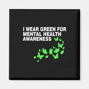 Green im Mai Mental Health Awareness Montag Green Magnet