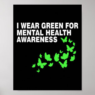 Green im Mai Mental Health Awareness Month Gr Poster