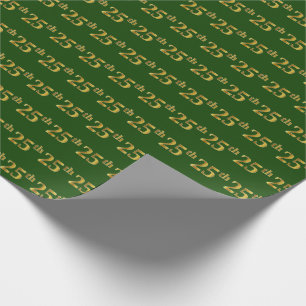 Green, Imitate Gold 25. (25.) Veranstaltung Geschenkpapier