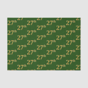 Green, Imitate Gold 27. (siebenundzwanzigste) Vera Seidenpapier
