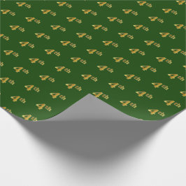 Green, Imitate Gold 4. (4.) Event Wrapping Paper Geschenkpapier