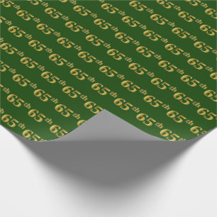 Green, Imitate Gold 65. (65.) Veranstaltung Geschenkpapier