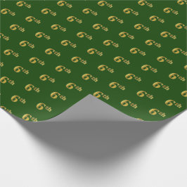 Green, Imitate Gold 6. (6.) Event Wrapping Paper Geschenkpapier